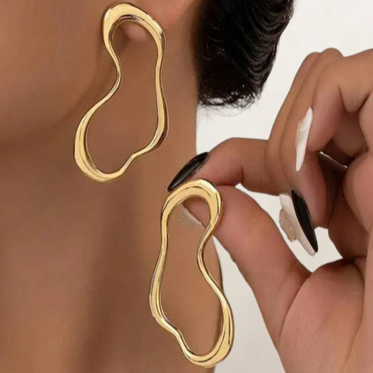 Modern Fluid Statement Earrings